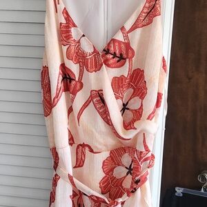 White House Black Market Asymmetrical Floral Dress